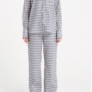 NWT Three J NYC Moss Pajamas Sz M Wolf Liberty Print Luxury Pajamas Christmas